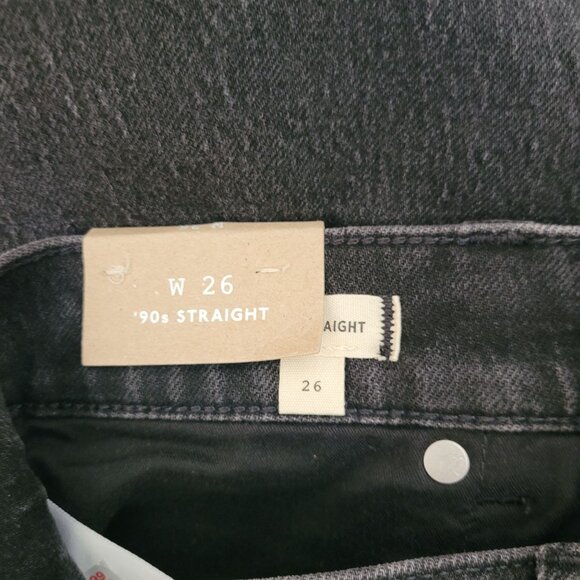 NWT Madewell The 90s Straight Jean Womens 26 Belmere Wash High Rise Denim - Picture 9 of 10